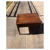 Traditional Wooden Side Table with Carved Detail