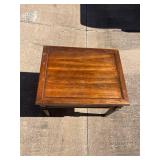 Traditional Wooden Side Table with Carved Detail