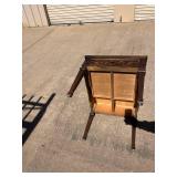 Traditional Wooden Side Table with Carved Detail