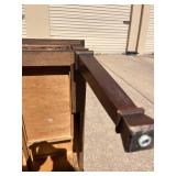 Traditional Wooden Side Table with Carved Detail