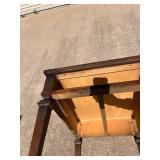 Traditional Wooden Side Table with Carved Detail