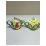 Decorative Fruit Design Ceramic Teapots