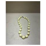 Carved Cream Bead Necklace