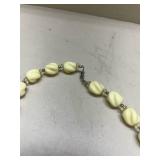 Carved Cream Bead Necklace