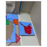 1975 Hasbro United States Puzzle Map with State Capitals