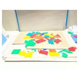 1975 Hasbro United States Puzzle Map with State Capitals