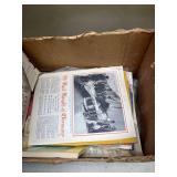 Vintage Ephemera Includes 1975 Currier & Ives Calendar and Saturday Evening Post Literary Collection