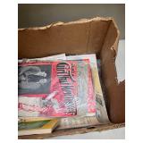 Vintage Ephemera Includes 1975 Currier & Ives Calendar and Saturday Evening Post Literary Collection