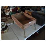 Clipper Seed Cleaner Tray on Legs - - - Repurpose to a coffee Table