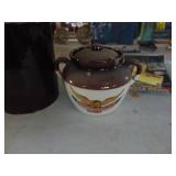 3 Crockware Pieces - One Damaged - One McCoy