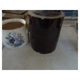 3 Crockware Pieces - One Damaged - One McCoy