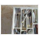 Selection of Flatware in Tray