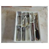 Selection of Flatware in Tray