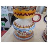 Pair of ceramic Lamps - Asian