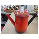 Red percolating Coffee Pot - No Cord