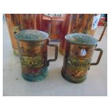 Copper Tray and Salt and Pepper shakers