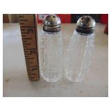 Salt and Pepper Shakers - Sterling Caps