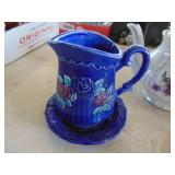 Syrup Dispenser- Blue Mojica - Small Pyrex Carafe and more