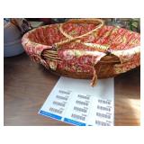 Basket with Vintage Jars