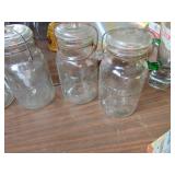 Basket with Vintage Jars