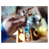 Wooden Crate/Box with Small pieces of Marked Pottery