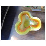 Yellow - Murano Style Ashtray