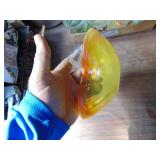 Yellow - Murano Style Ashtray