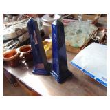 Pair of Fenton Decor Pieces