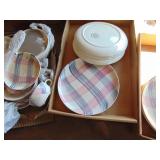 Large Selection of Pink and Gray - China - some needs Cleaned