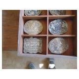 Selection of Hesston Belt Buckles in Displays
