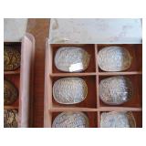 Selection of Hesston Belt Buckles in Displays