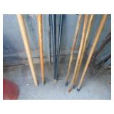 Selection of Walking Canes - Green Handle