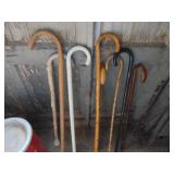 Selection of Walking Canes - white