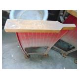 5 Metal Stadium Seat Ends - Repurpose