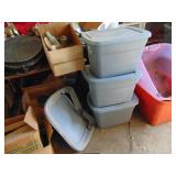 3 Sterilite Tubs