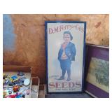 Seeds Advertisement Sign
