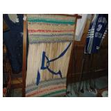 Rug Loom with Started Rug