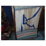 Rug Loom with Started Rug