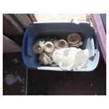 Firetruck and Dirty Glassware with Tub