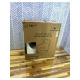 5" Raised Toilet Seat with Removable Padded Handles, Toilet Seat Riser Fit for Seniors, Elevated Toilet Seat & Durable Construction & Secure Locking