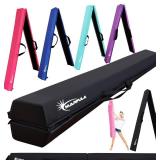MARFULA 6 FT / 8 FT / 9 FT / 10 FT Folding Gymnastic Balance Beam for Kids with Carry Bag for Home and Club Use