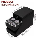 Universal Center Console Between Seat for Minivans, SUVs, Middle Van Console Floor Console Organizer Storage Box (with Locking Design)