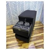 Universal Center Console Between Seat for Minivans, SUVs, Middle Van Console Floor Console Organizer Storage Box (with Locking Design)