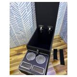 Universal Center Console Between Seat for Minivans, SUVs, Middle Van Console Floor Console Organizer Storage Box (with Locking Design)