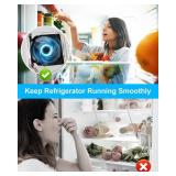 Retails for $126! Refrigerator Evaporator Fan Motor Cover Assembly Compatible with Samsung Evaporator Cover RF263BEAESR RF260BEAESR Replaces DA97-12609C DA97-12609A AP5651826 3973492 PS5575384