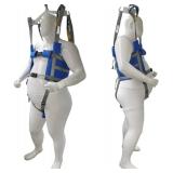 Retails for $160! Patient Lift Aid Sling Assist Elederly Senior Transfer Belt Sit Stand Walk Straps Harness Fold Up Full Body Support Leg Excisers Blue