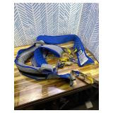 Retails for $160! Patient Lift Aid Sling Assist Elederly Senior Transfer Belt Sit Stand Walk Straps Harness Fold Up Full Body Support Leg Excisers Blue