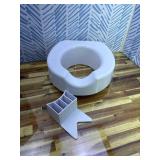 Carex Toilet Seat Riser With Quick-Lock, Raised Toilet Seat Adds 4 Inches of Height to Toilet - Toilet Seat Lifter With 300 Pound Weight Capacity, Slip-Resistant