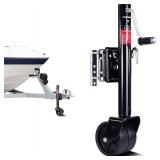 2000lbs Trailer Jack with Wheel, Heavy Duty Swivel Boat Trailer Jack, 12" Lift, for RV Boat