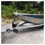 2000lbs Trailer Jack with Wheel, Heavy Duty Swivel Boat Trailer Jack, 12" Lift, for RV Boat